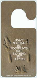 Leave Nothing But Footprints Hanger