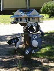 Home among the gum trees letterbox - New South Wales