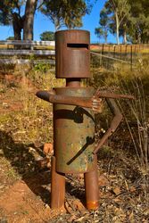 An icon of Australia - Ned Kelly waiting to ambush the postie. Photo by Penny Smith