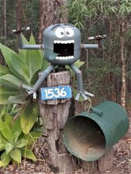 Scary Letterbox - this is how I feel when the postie brings my bills. - photo by Vivienne Tracy