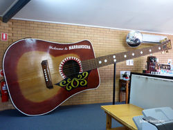 The Big Playable Guitar - Narrandera NSW by Janelle Swainston