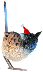 Blue Wren Christmas Tree Decoration