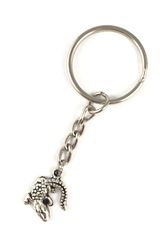 Silver Crocodile Keyring - The Land Down Under