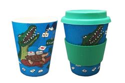 Eco-bamboo fibre Keep Cup - Crocodile