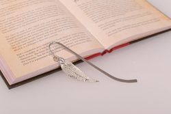 Bookmark - Red Gum Eucalyptus Real Leaf - Silver