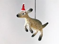 Kangaroo Grey Christmas Tree Decoration