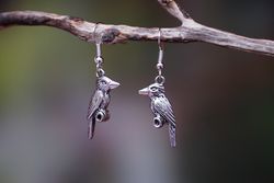 Kookaburra Earrings - Silver