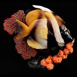 Masked Banner Fish Figurine