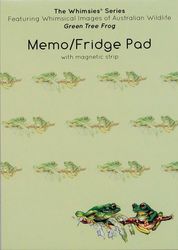 Memo Fridge Pad - Green Tree Frog