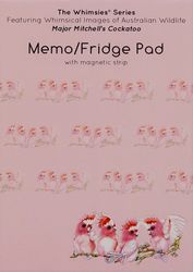 Memo Fridge Pad - Major Mitchell Cockatoo 