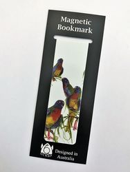 Magnetic Bookmark - Parakeets