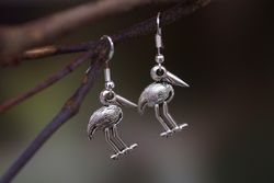 Jabiru Earrings - Silver