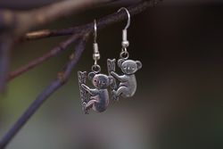 Koala Earrings - Silver